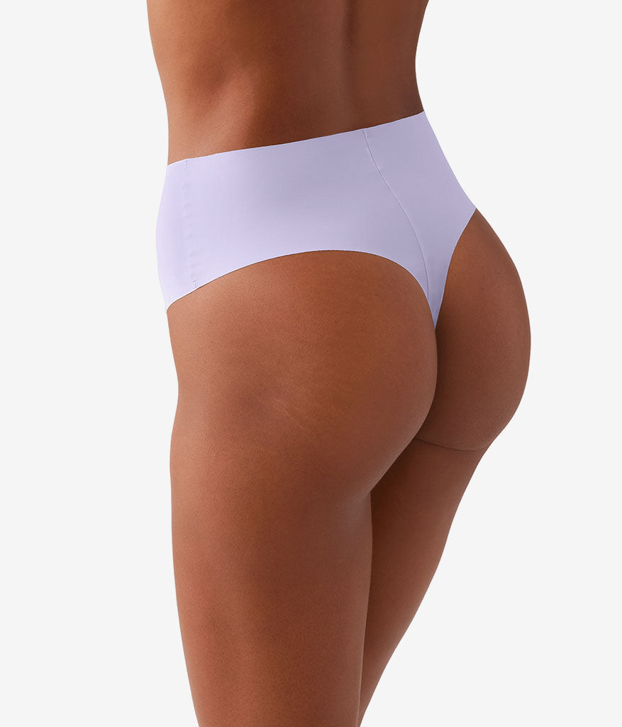 Wacoal b.bare Hi-Waist Thong - Thistle