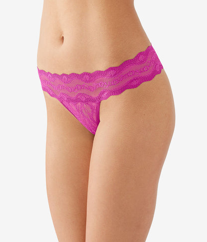 Wacoal Lace Kiss Thong - Fuchsia Red