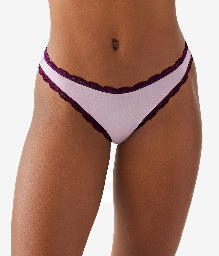 Wacoal Inspired Eyelet Thong - Dawn Pink