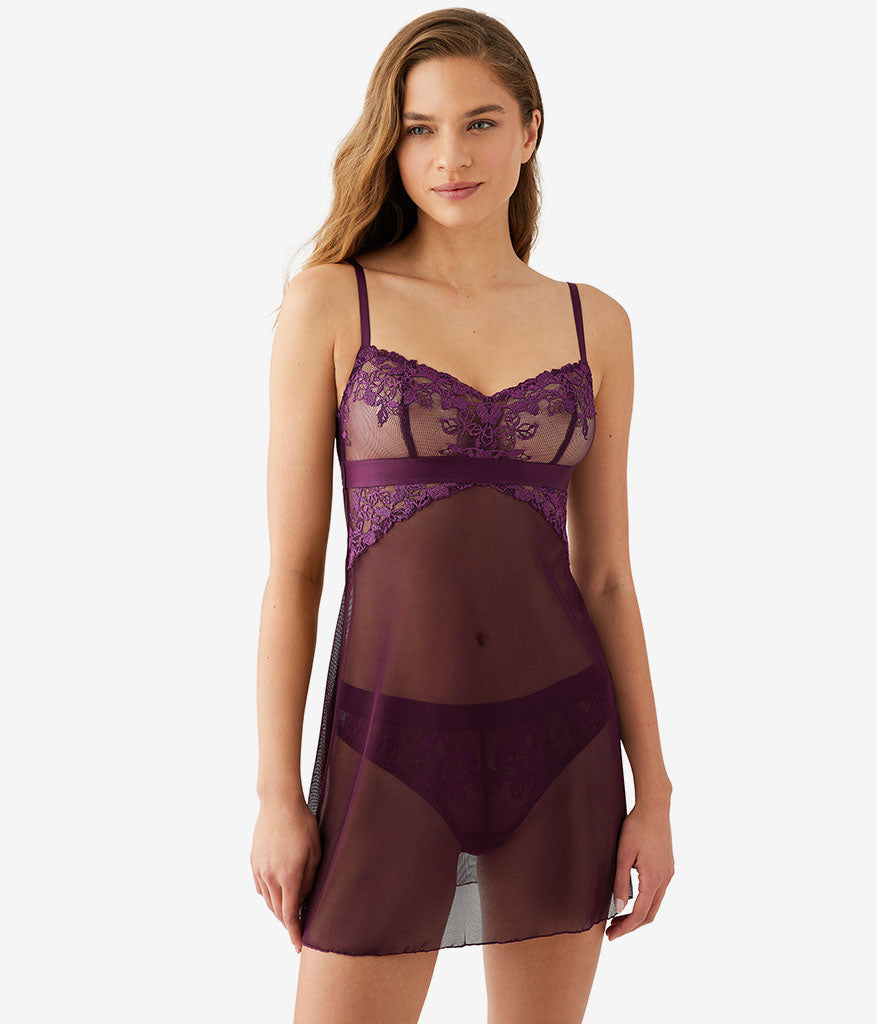 Wacoal Opening Act Chemise - Potent Purple