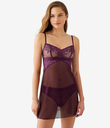 Wacoal Opening Act Chemise - Potent Purple