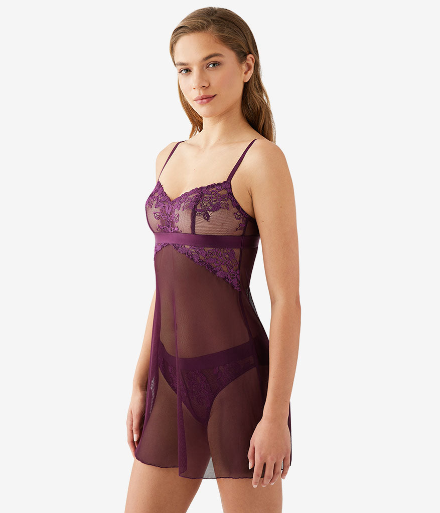 Wacoal Opening Act Chemise - Potent Purple