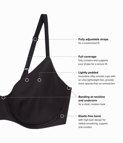 Wacoal Sleek Standard Underwire Bra - Black