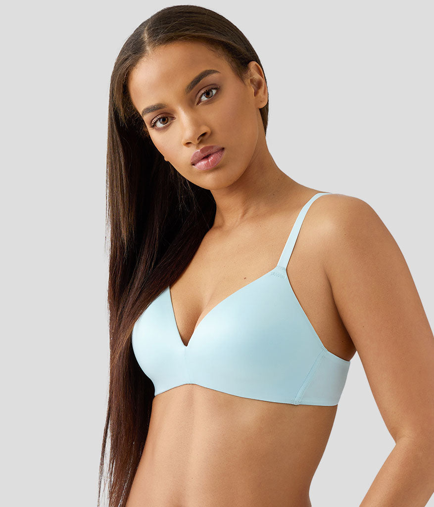 Wacoal Future Foundation Wire Free T-Shirt Bra - Blue Glow