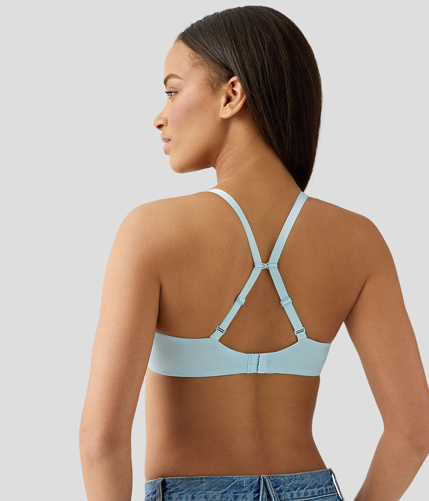 Wacoal Future Foundation Wire Free T-Shirt Bra - Blue Glow