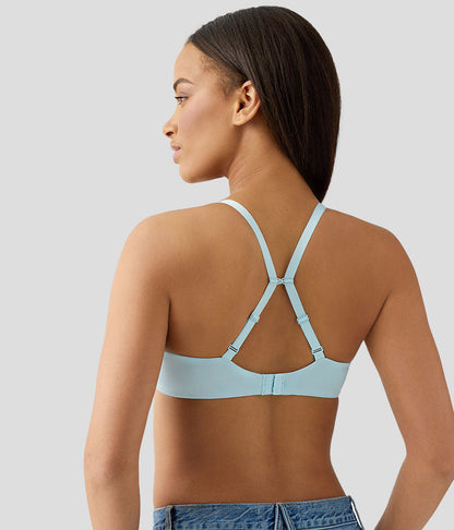 Wacoal Future Foundation Wire Free T-Shirt Bra - Blue Glow