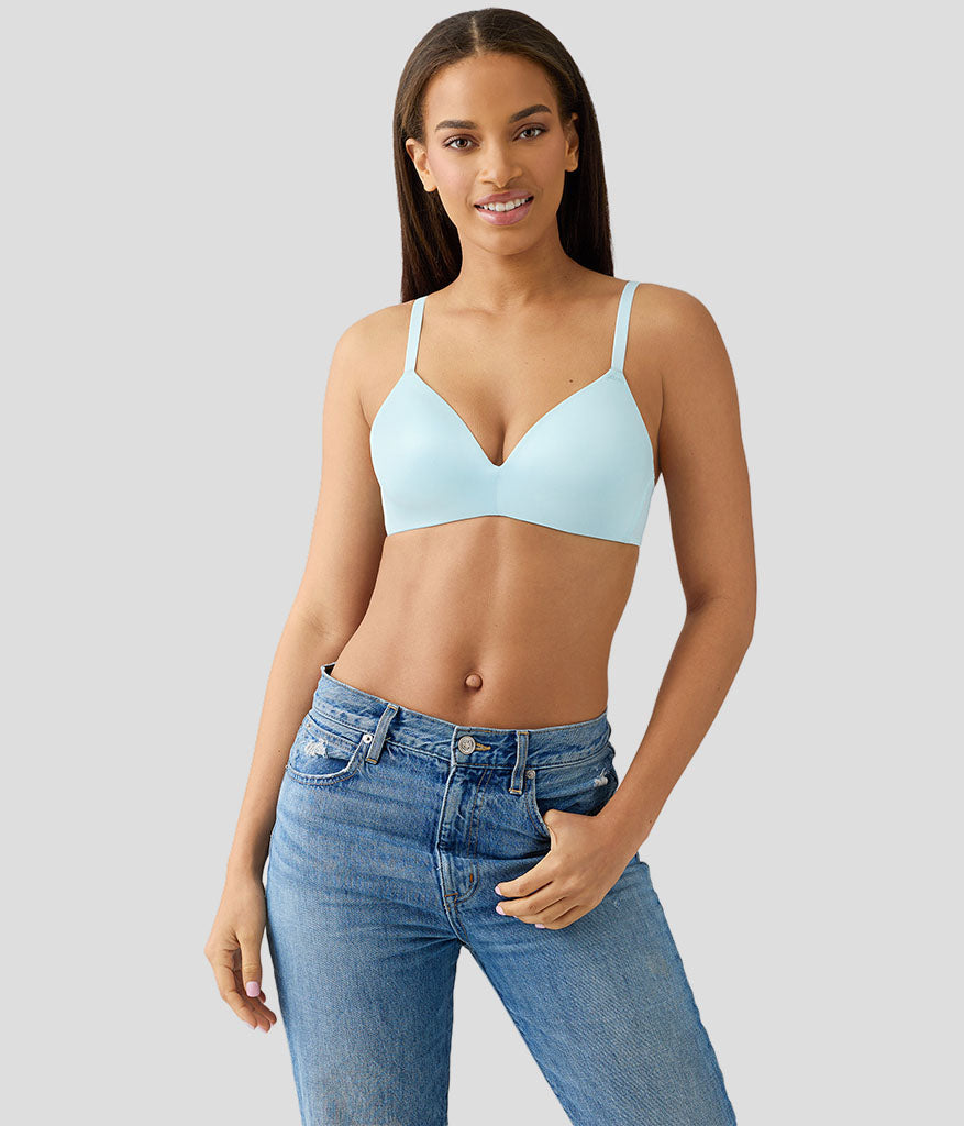 Wacoal Future Foundation Wire Free T-Shirt Bra - Blue Glow