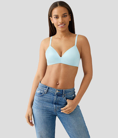 Wacoal Future Foundation Wire Free T-Shirt Bra - Blue Glow