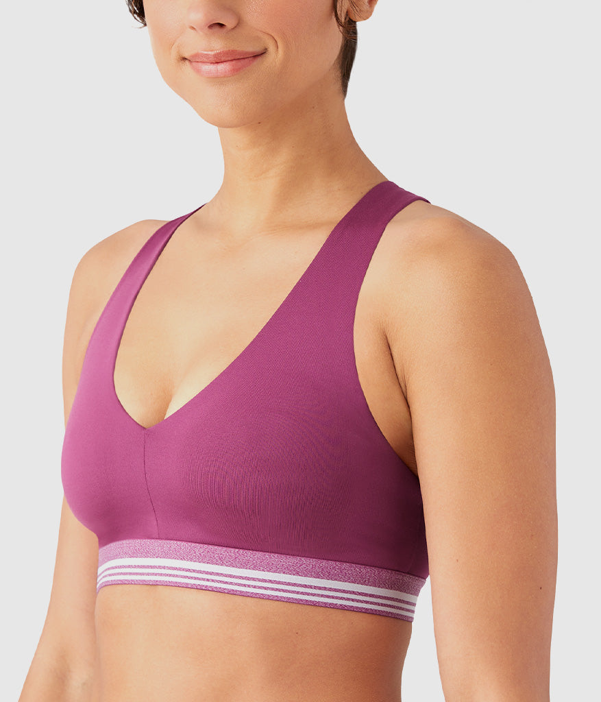 Wacoal b.active Racerback Sport Bralette - Raspberry Coulis
