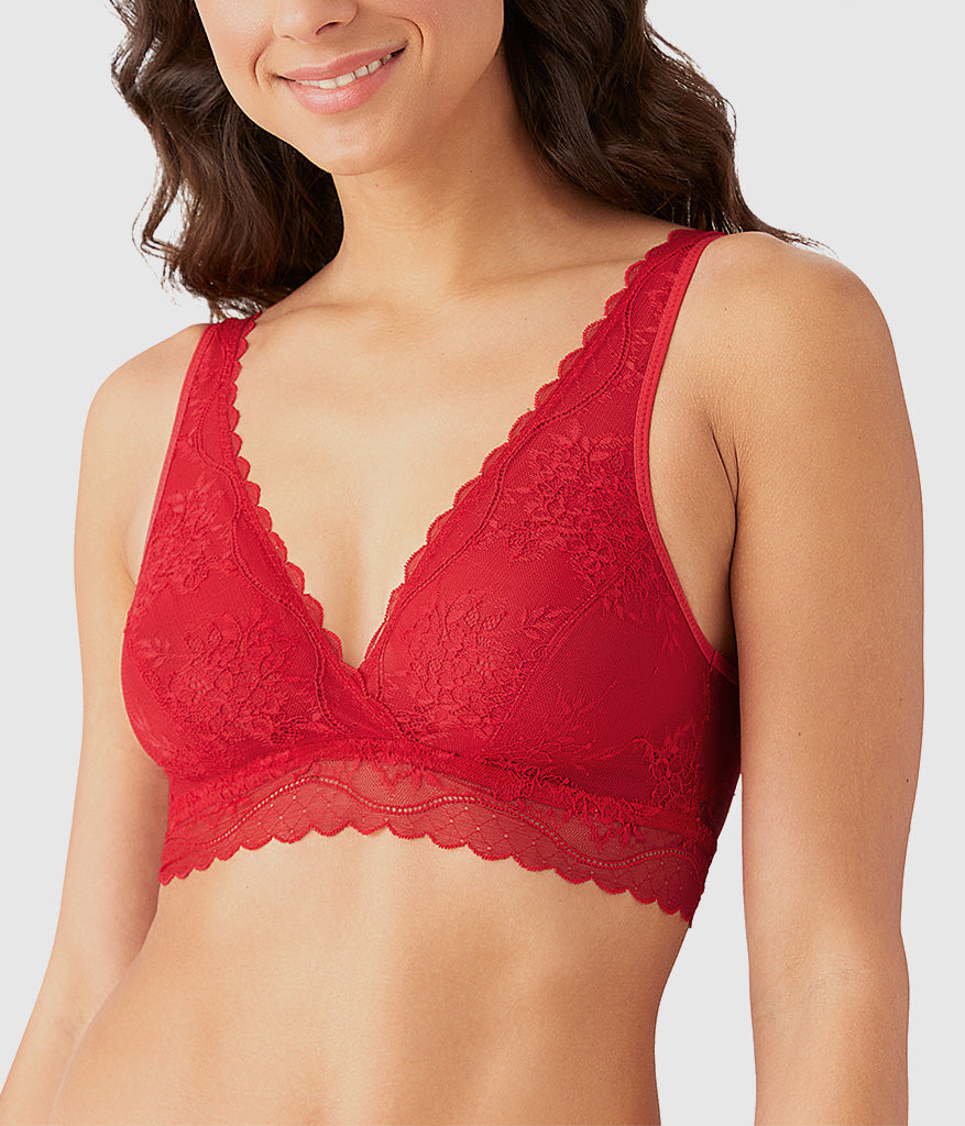 Wacoal No Strings Attached Bralette - Crimson Red