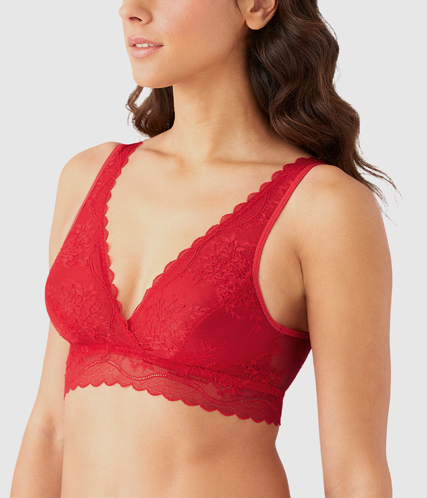 Wacoal No Strings Attached Bralette - Crimson Red