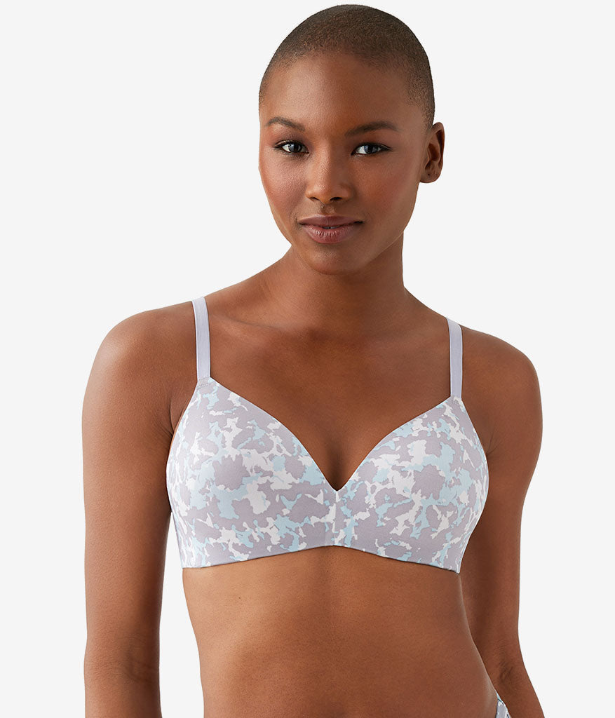 Wacoal Future Foundation Wire Free T-Shirt Bra - Dream Blue/Gray Camouflage
