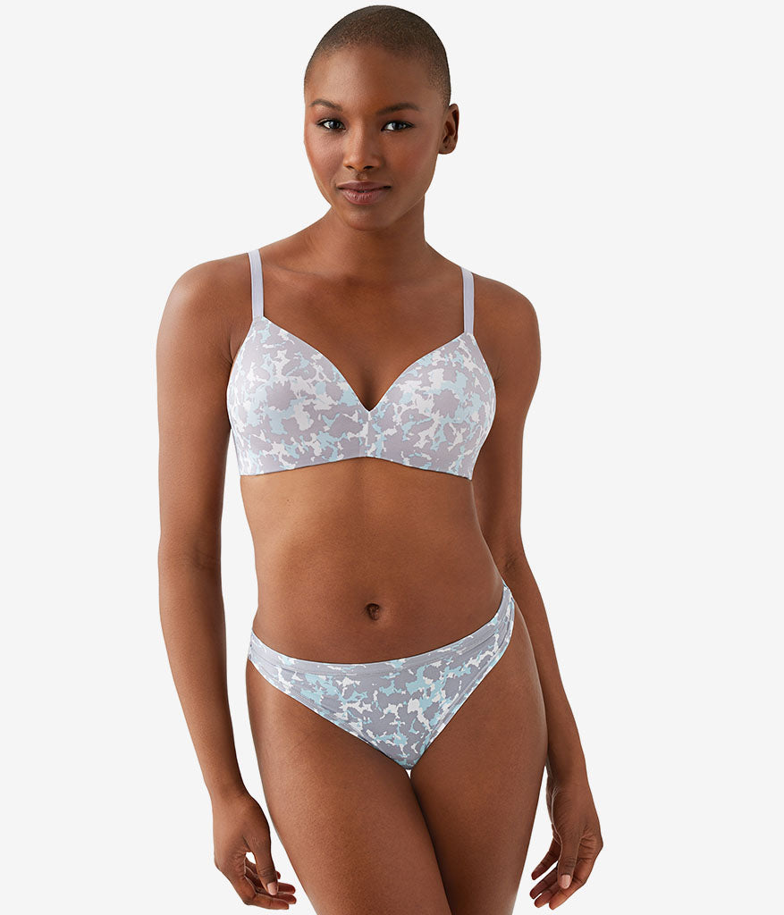 Wacoal Future Foundation Wire Free T-Shirt Bra - Dream Blue/Gray Camouflage