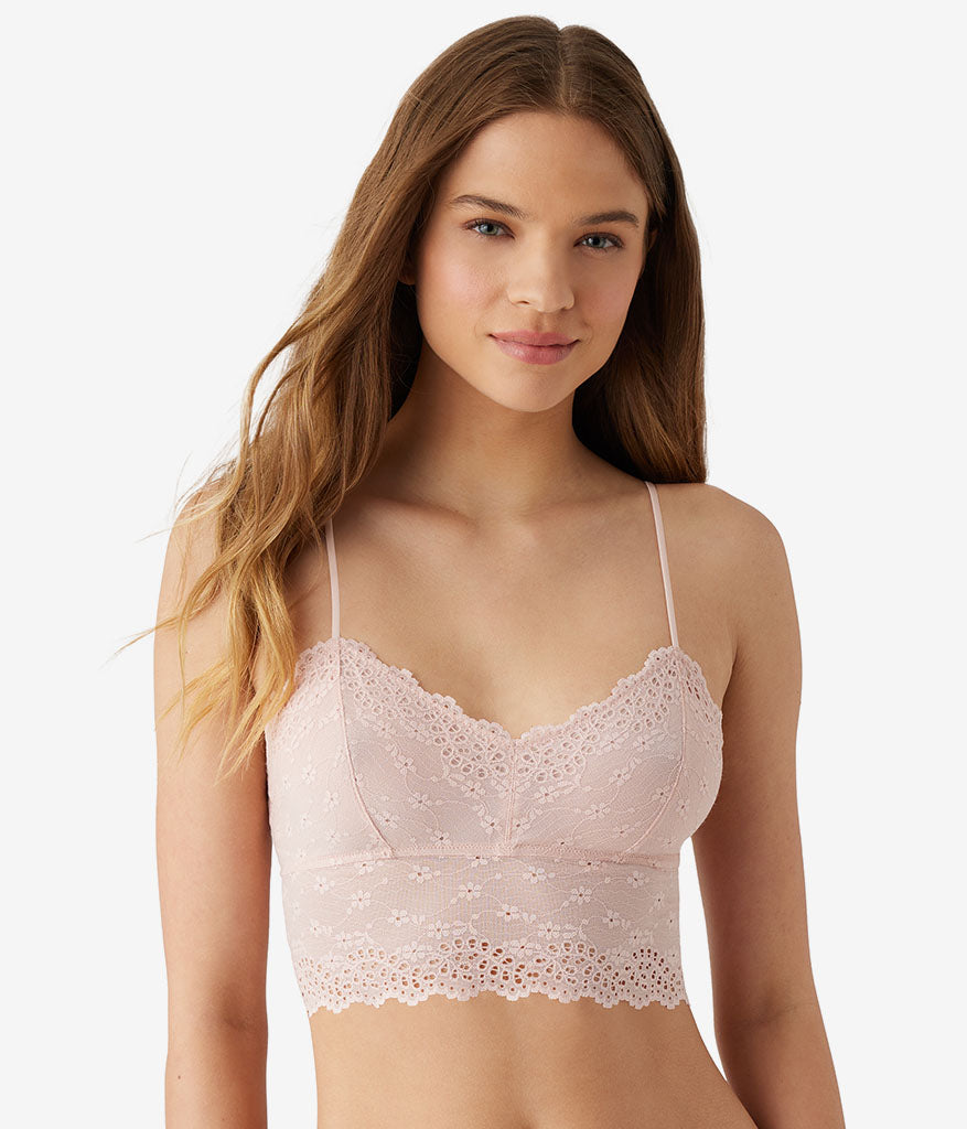 Wacoal Inspired Eyelet Bralette - Rose Smoke