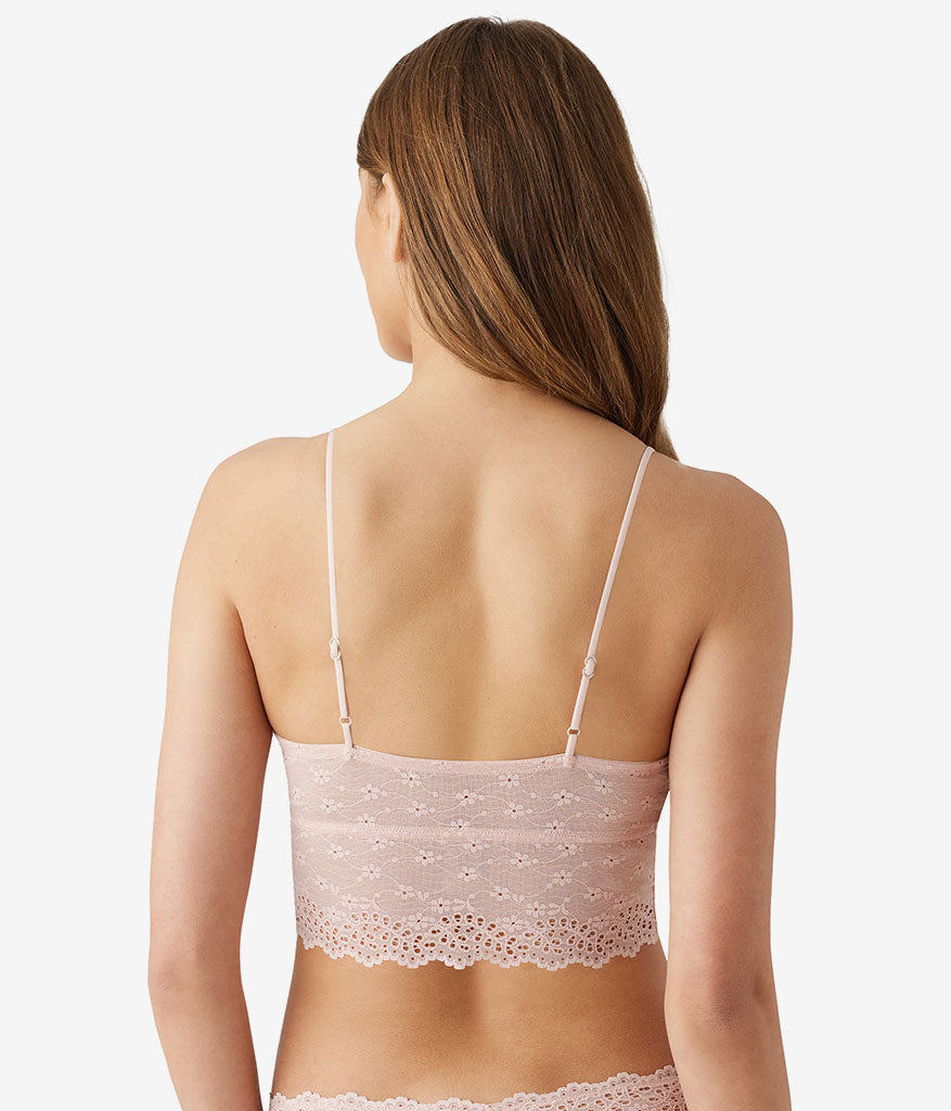 Wacoal Inspired Eyelet Bralette - Rose Smoke