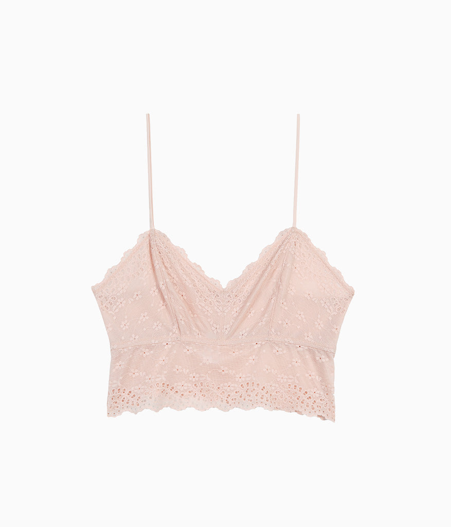 Wacoal Inspired Eyelet Bralette - Rose Smoke