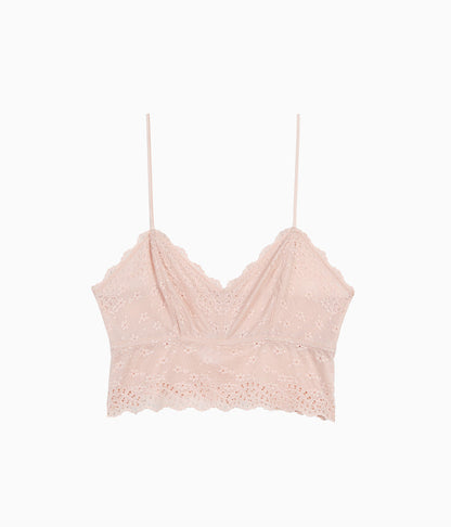 Wacoal Inspired Eyelet Bralette - Rose Smoke