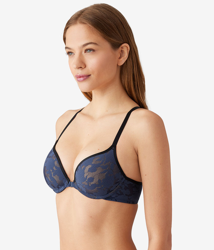 Wacoal Shadow Scene Front Close Push Up Bra - Mood Indigo