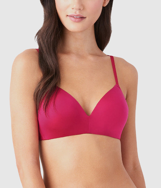 Wacoal Future Foundation Wire Free T-Shirt Bra with Lace - Bright Rose