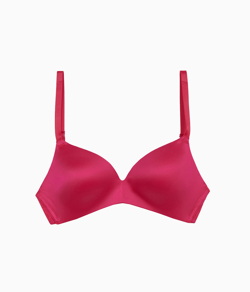 Wacoal Future Foundation Wire Free T-Shirt Bra with Lace - Bright Rose