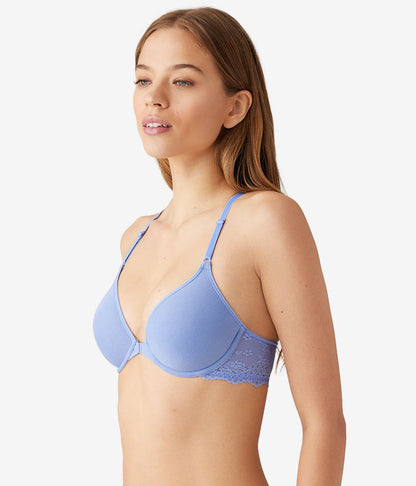 Wacoal Inspired Eyelet Front Close T-Shirt Bra - Pale Iris