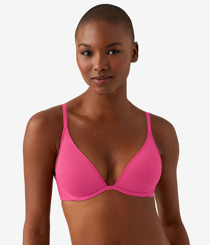 Wacoal Cotton To A Tee Plunge T-Shirt Bra - Raspberry Sorbet