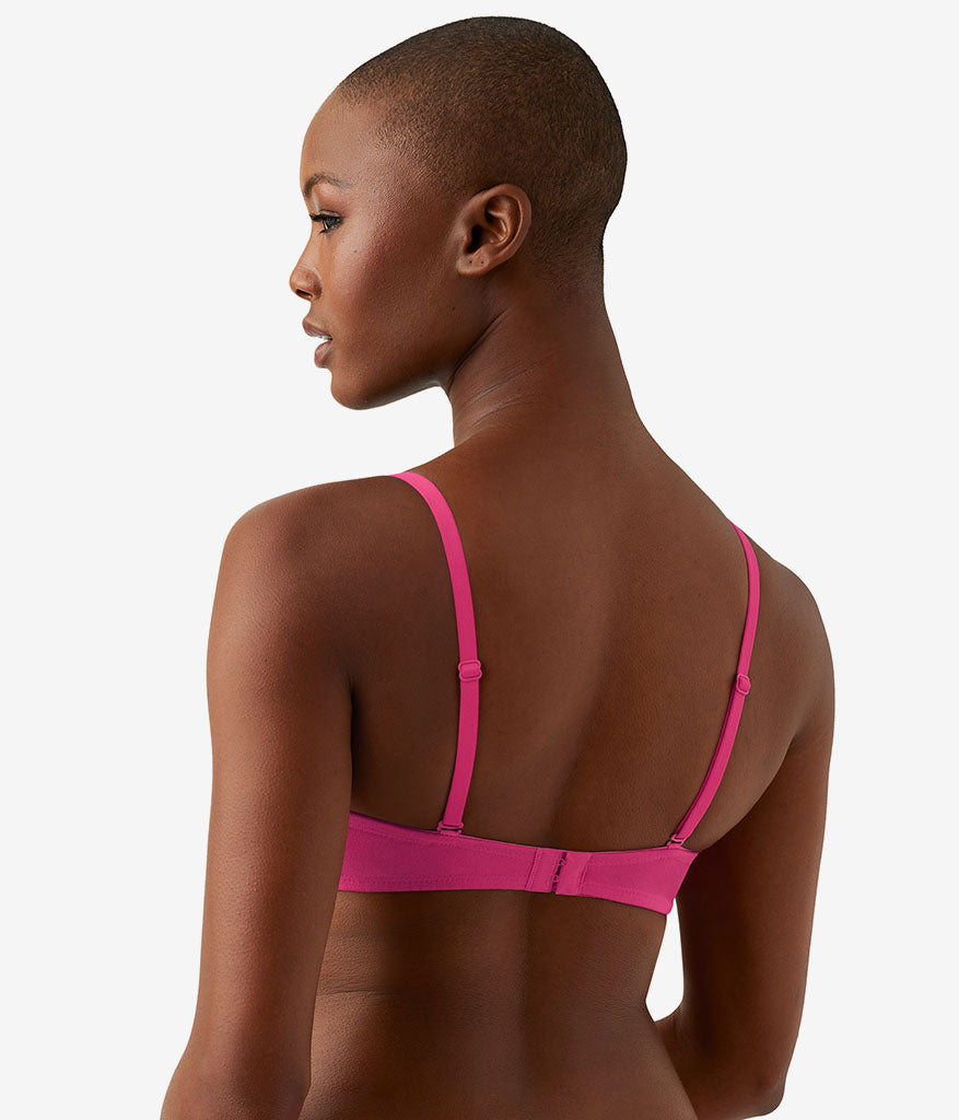 Wacoal Cotton To A Tee Plunge T-Shirt Bra - Raspberry Sorbet