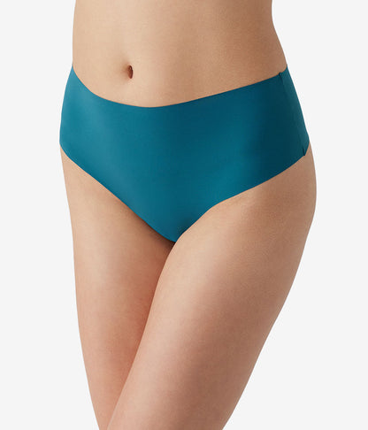 Wacoal b.bare Hi-Waist Thong - Blue Coral