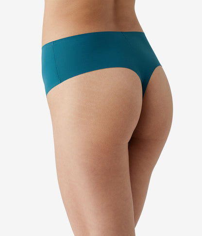 Wacoal b.bare Hi-Waist Thong - Blue Coral
