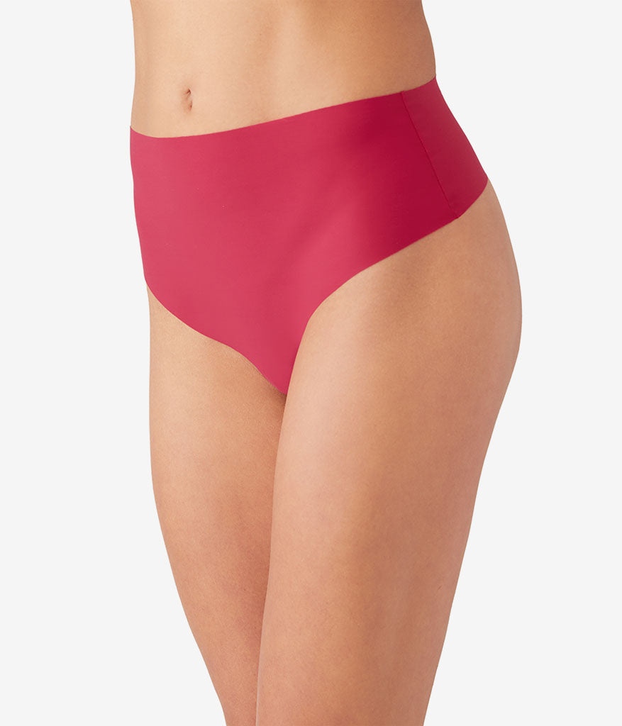 Wacoal b.bare Hi-Waist Thong - Persian Red
