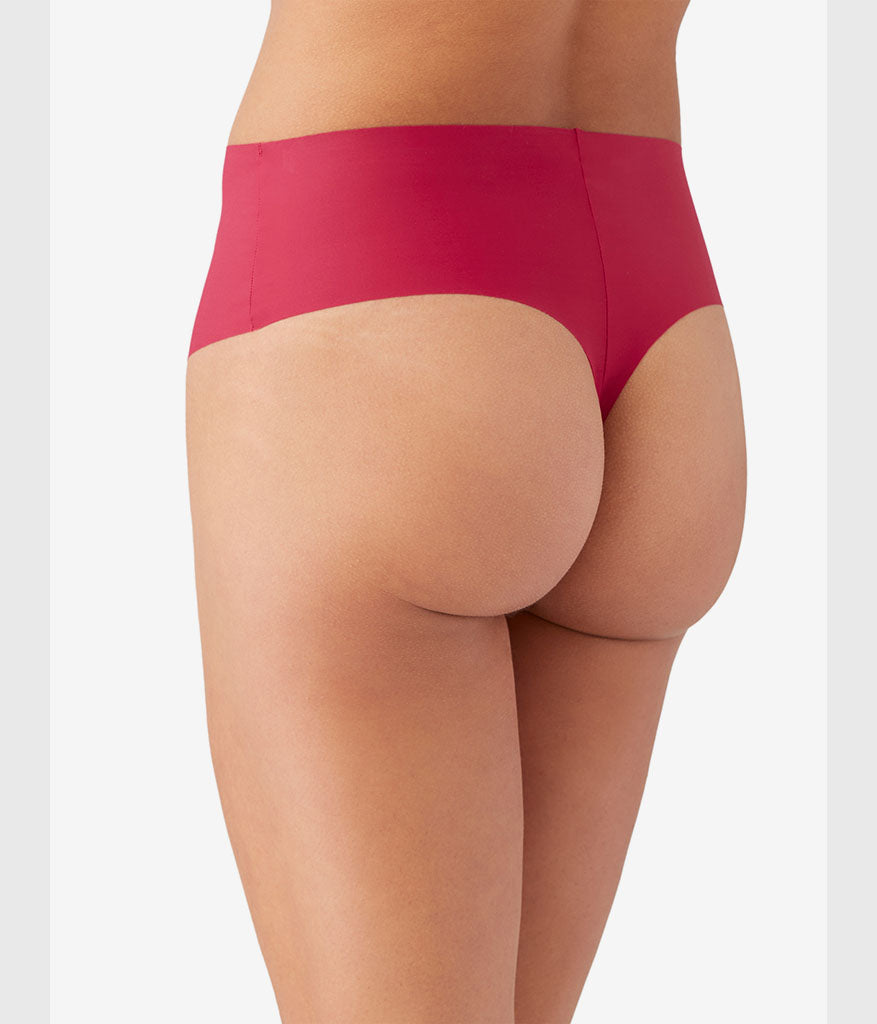 Wacoal b.bare Hi-Waist Thong - Persian Red