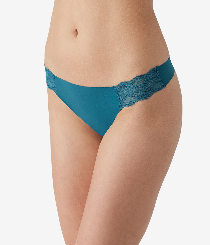 Wacoal b.bare Thong - Blue Coral