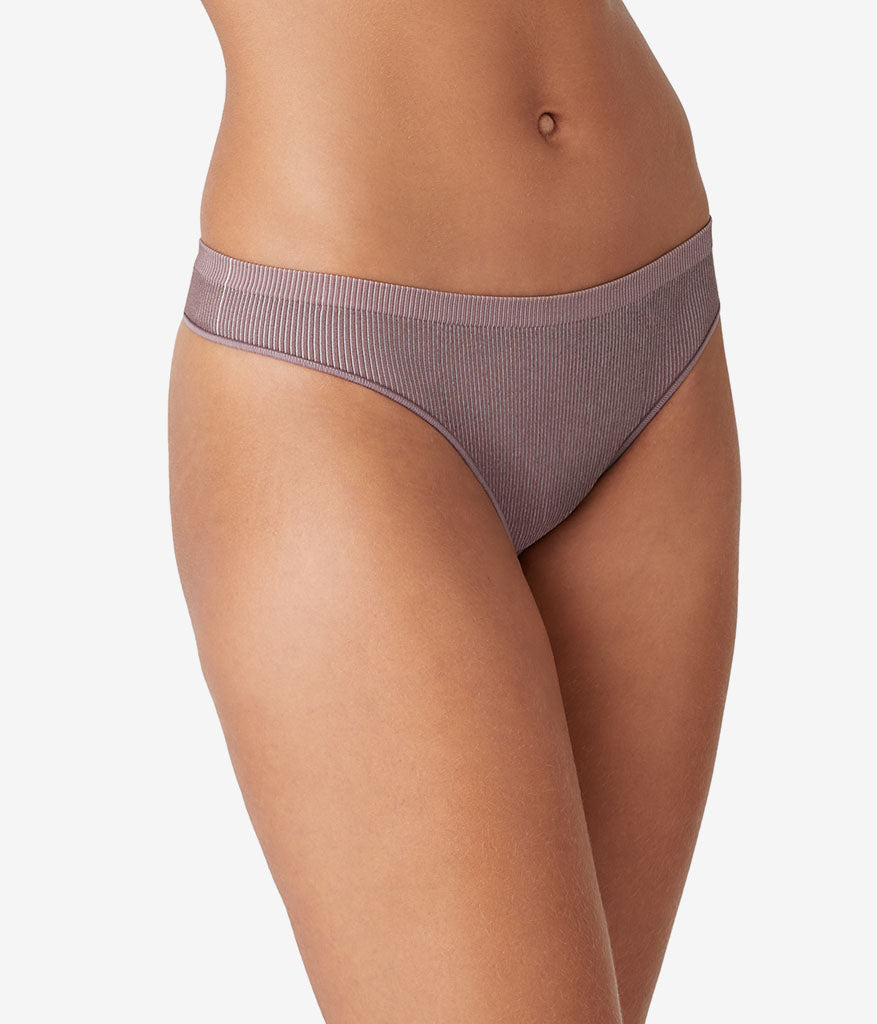Wacoal Comfort Intended Rib Thong - Peppercorn