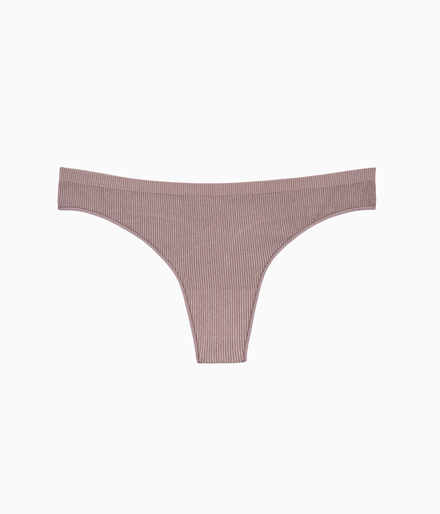 Wacoal Comfort Intended Rib Thong - Peppercorn