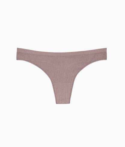 Wacoal Comfort Intended Rib Thong - Peppercorn