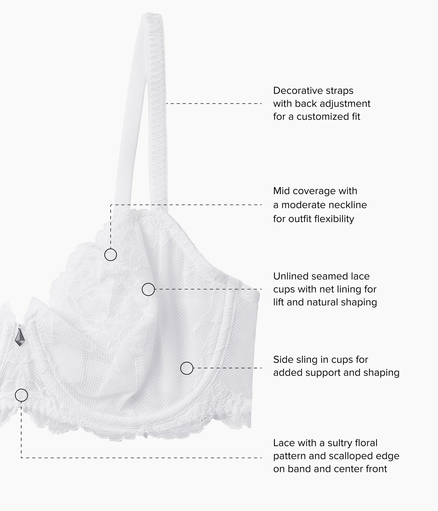 Wacoal Vivid Attraction Underwire Bra - White