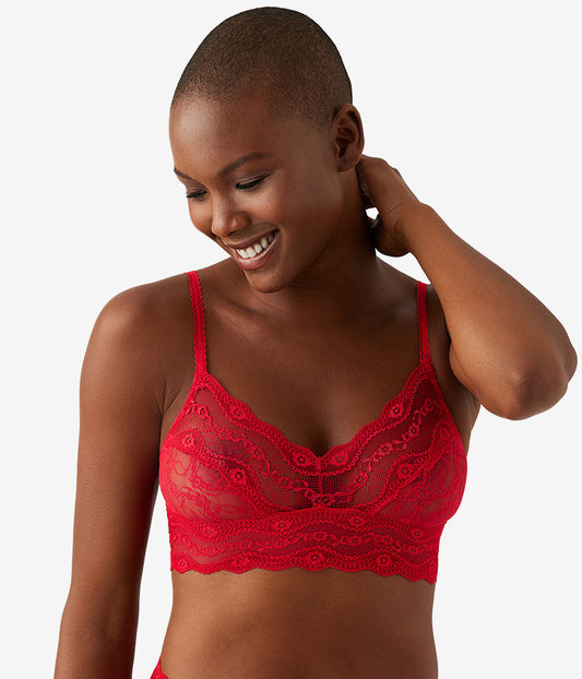 Wacoal Lace Kiss Bralette - Crimson Red