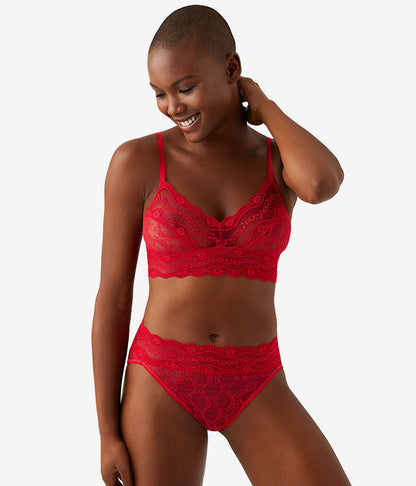 Wacoal Lace Kiss Bralette - Crimson Red