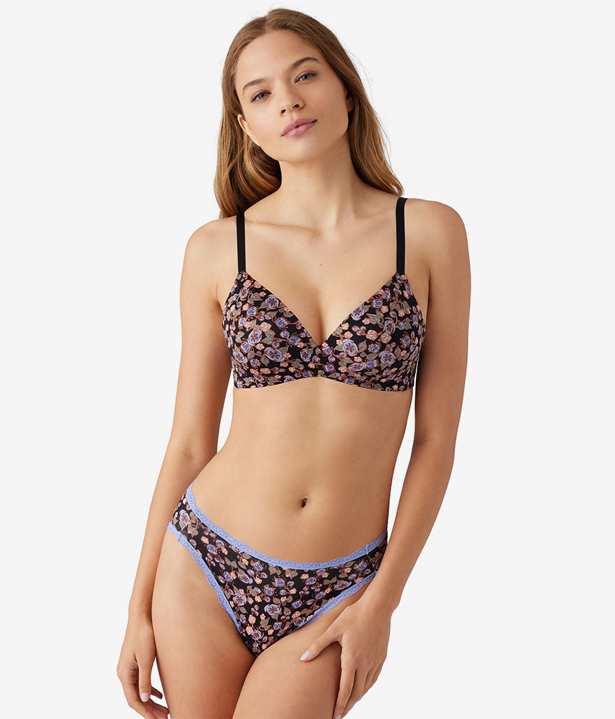 Wacoal Future Foundation Wire Free T-Shirt Bra - Vintage Floral