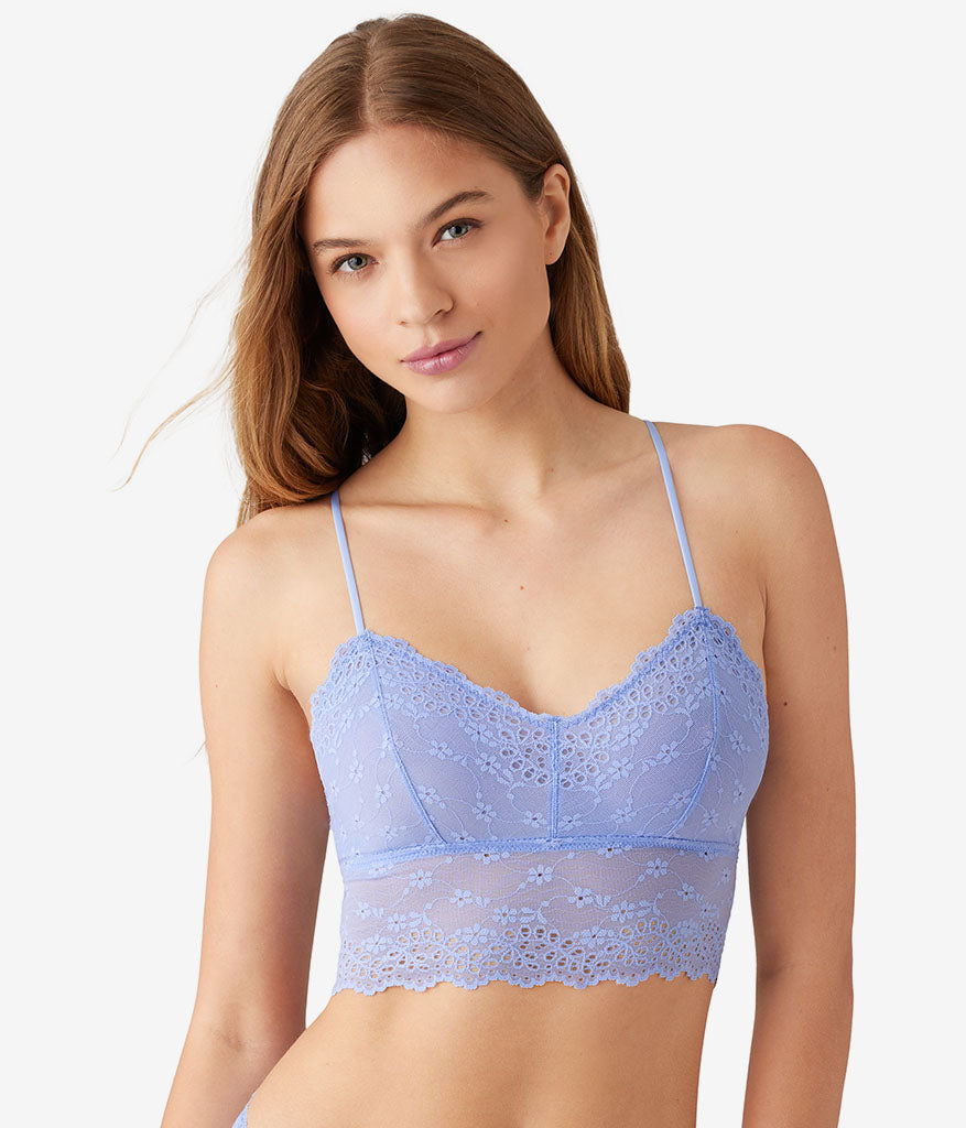 Wacoal Inspired Eyelet Bralette - Pale Iris