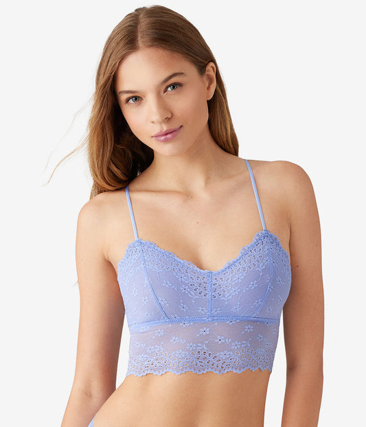Wacoal Inspired Eyelet Bralette - Pale Iris