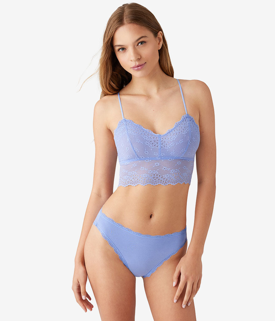 Wacoal Inspired Eyelet Bralette - Pale Iris