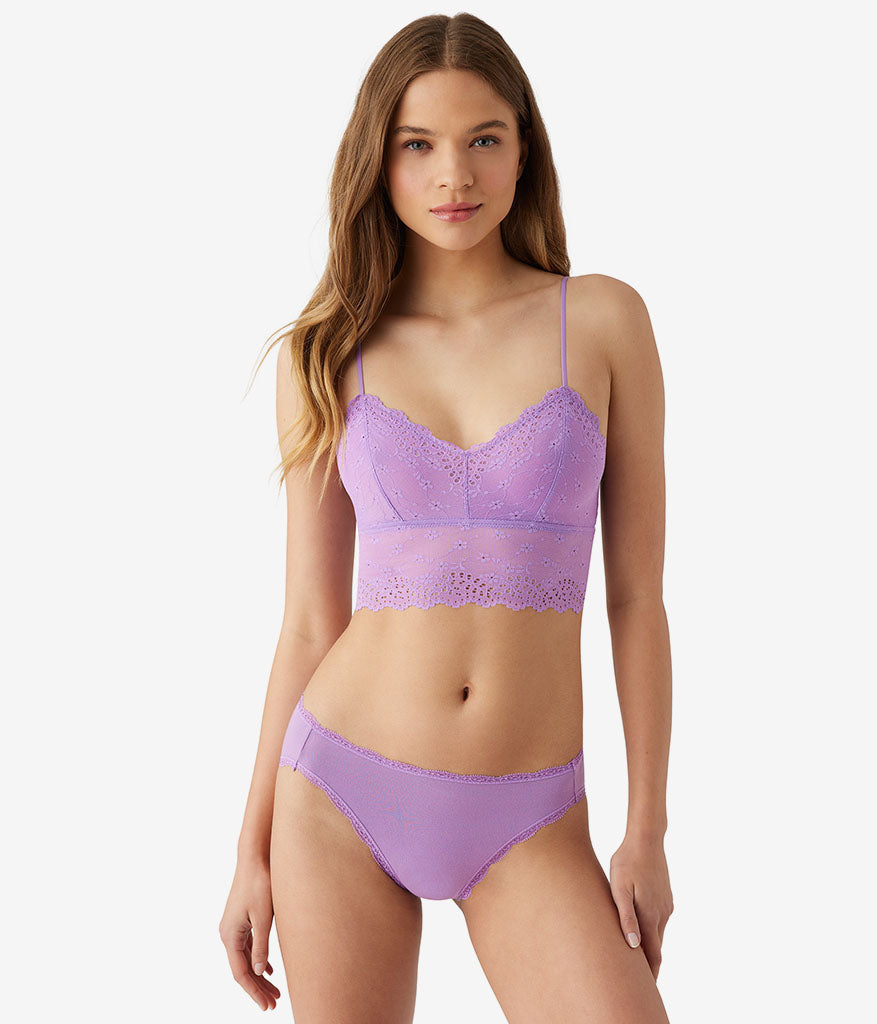 Wacoal Inspired Eyelet Bralette - Orchid Mist