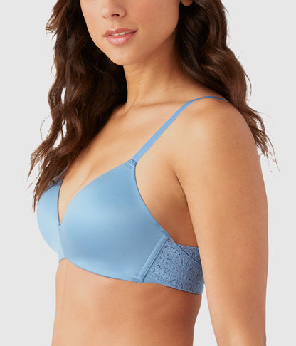 Wacoal Future Foundation Wire Free T-Shirt Bra with Lace - Allure
