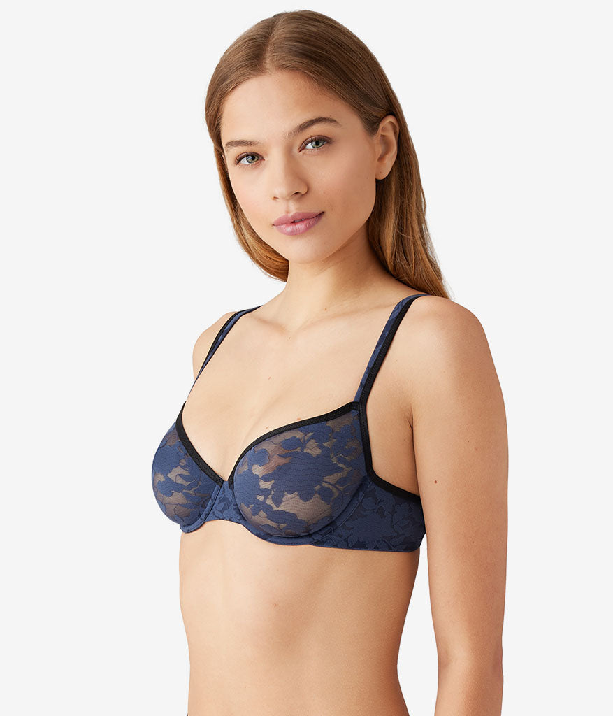 Wacoal Shadow Scene Underwire Bra - Mood Indigo