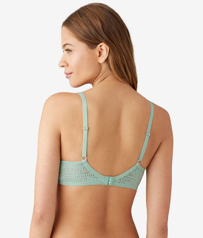Wacoal Future Foundation T-Shirt Bra with Lace - Silt Green Heather