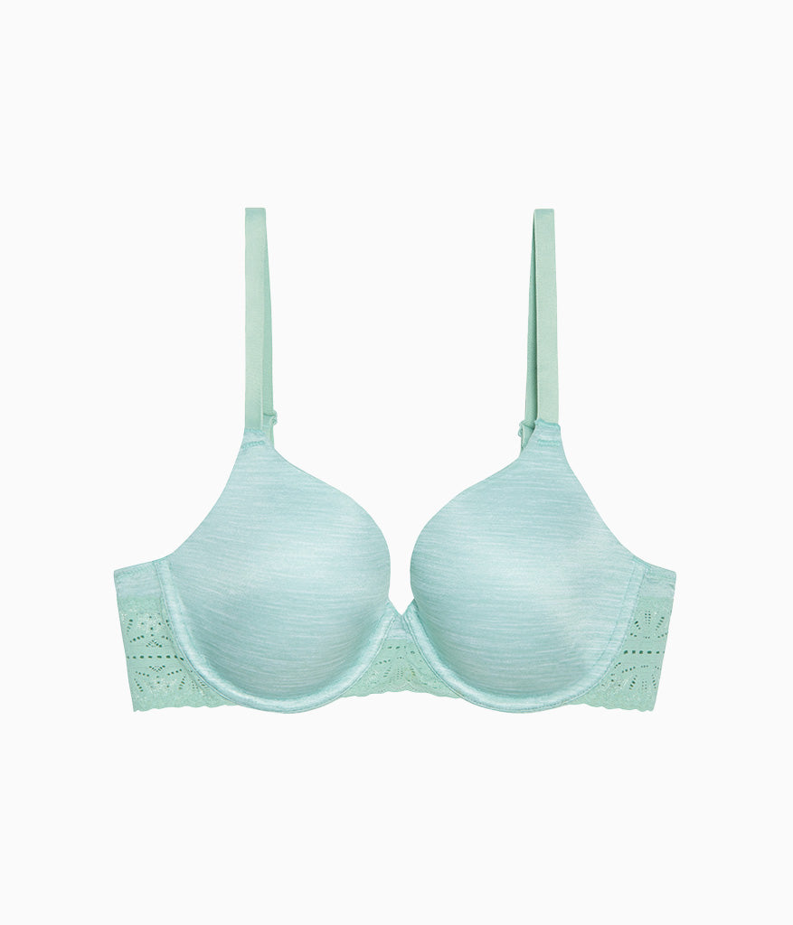 Wacoal Future Foundation T-Shirt Bra with Lace - Silt Green Heather
