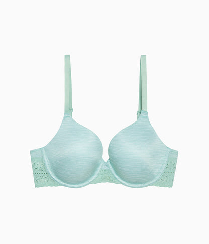 Wacoal Future Foundation T-Shirt Bra with Lace - Silt Green Heather