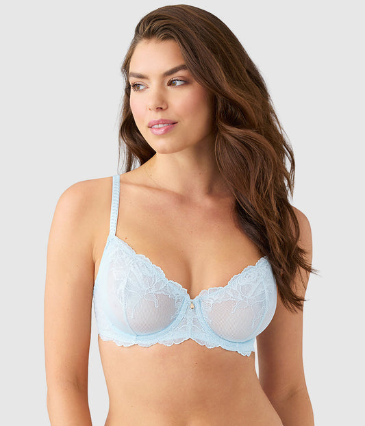 Wacoal Vivid Attraction Underwire Bra - Soft Sky