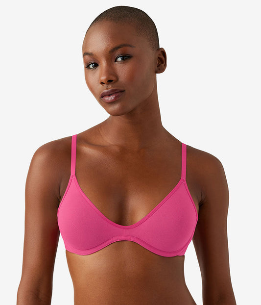 Wacoal Cotton To A Tee Scoop Underwire Bra - Raspberry Sorbet